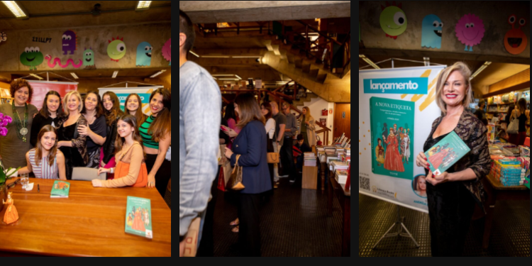 Lançamento de livro de Andréia Dias lota livraria em São Paulo