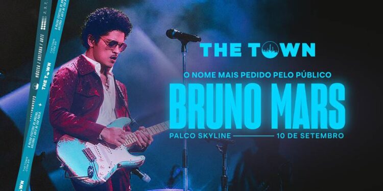 The Town anuncia Bruno Mars como penúltimo headliner: show de encerramento épico garantido