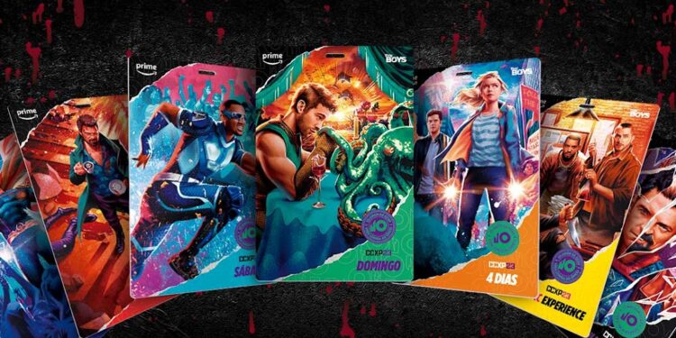 CCXP23 Surpreende Fãs com Credenciais Explosivas Inspiradas em ‘The Boys’, Série Original Amazon
