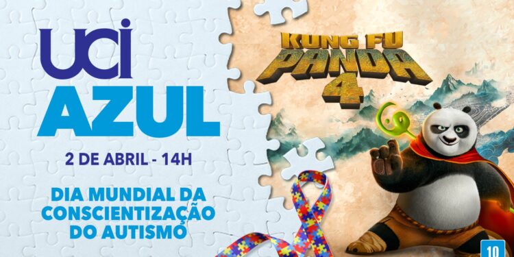 UCI promove sessão especial de “Kung Fu Panda 4” no Dia Mundial de Conscientização do Autismo