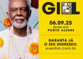Gilberto Gil anuncia última turnê em Porto Alegre com show no Beira Rio