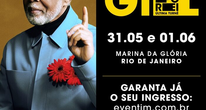 Gilberto Gil anuncia shows extras da turnê Tempo Rei no Rio de Janeiro