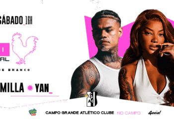 Galo Festival: Evento com Ludmilla e Cabelinho e Yan chega a 90% de Ingressos Esgotados em Campo Grande