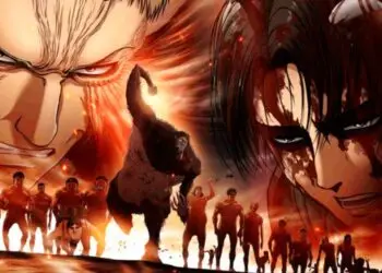 Attack On Titan:   Eren e sua banda em  imagem promocional