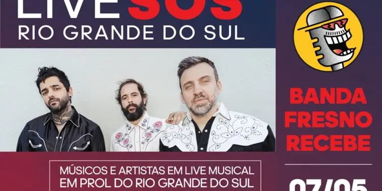 Fresno e Podpah se unem em live solidária para apoiar vítimas de enchentes no Rio Grande do Sul
