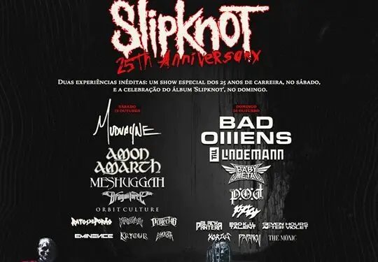 KNOTFEST Brasil promete experiência única com Slipknot, novidades no line-up e mais de 20 bandas