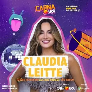 CarnaUOL celebra 10 anos com Claudia Leitte e atrações internacionais inéditas