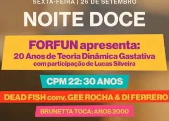 Venda Aberta para a “Noite Doce”: Forfun Celebra 20 Anos de “Teoria Dinâmica Gastativa” em Show Único!